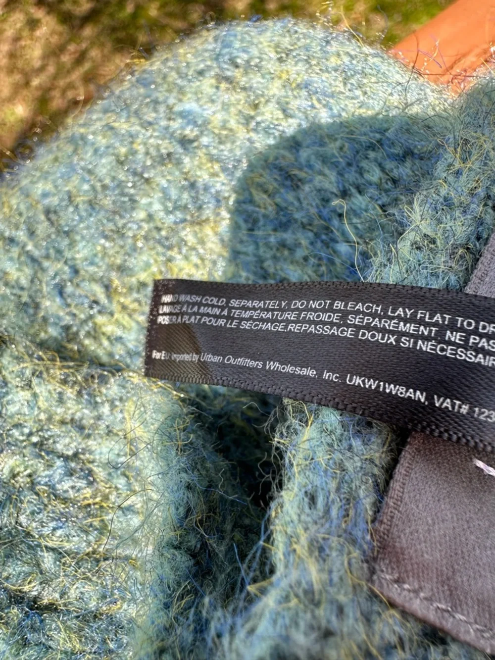 Anthropologie blue green long scarf